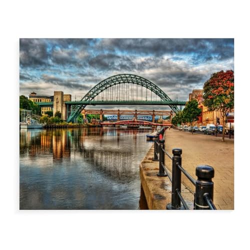 Puzzle für Erwachsene, 2000 Teile, DIY, Newcastle Upon Tyne, Kartonpuzzle, schwierige Puzzles, Kinder, Lernspielzeug, Geschenkspiele, 38 x 52 cm, 70 x 100 cm von EZMLFA