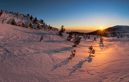 Puzzle für Erwachsene, 2000 Teile, Puzzle für Erwachsene, Geschenkideen, Naturlandschaft, Sonnenuntergang, Bulgarien, Pirin-Nationalpark, 70 x 100 cm von EZMLFA
