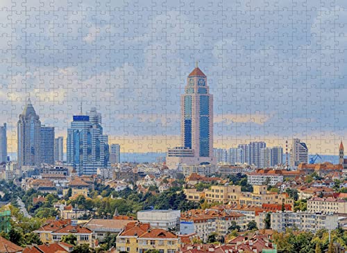 Puzzle für Erwachsene, 2000 Teile, Städtebau, anspruchsvolles pädagogisches Spielzeug zum Stressabbau für Erwachsene und Kinder, 70 x 100 cm von EZMLFA