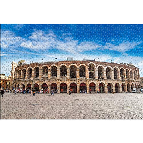 Puzzle für Erwachsene, 2000 Teile, Verona Arena Puzzle für Erwachsene, 2000 Landschafts-Lernspielzeug, DIY-Geschenk, lustiges Spiel 70x100CM von EZMLFA