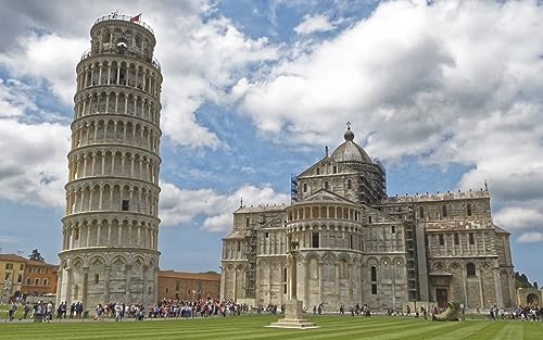 Puzzle für Erwachsene, Schiefer Turm von Pisa, Gehirn-Herausforderung, Puzzle, 38 x 52 cm von EZMLFA