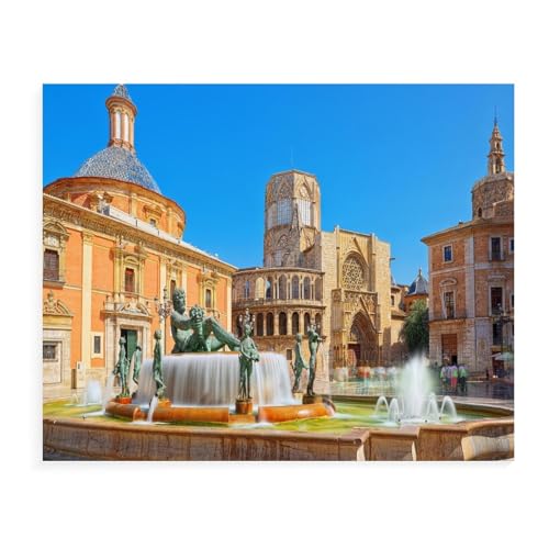 Puzzle für Erwachsene 1000 Teile DIY, Valencia, Kartonpuzzles Schwierige Puzzles Kinder Lernspielzeug Geschenkspiele 38x52CM 70x50CM von EZMLFA