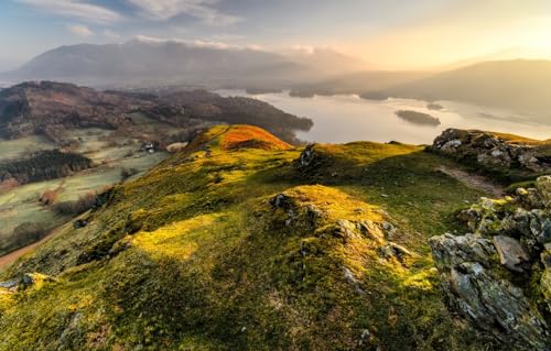 Puzzle für Erwachsene – 2000-teiliges Puzzle für Kinder, Berge, Seen, England, Cumbria, Lake District Nationalpark, 70 x 100 cm von EZMLFA
