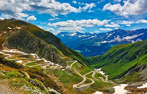 Puzzle für Erwachsene mit 2000 Teilen, unmögliches Puzzle, Lernspiele, Geschenke für Männer, Erwachsene, Basteln für Jungen, Naturlandschaft, Straße, Berg, Serpentine, 70 x 100 cm Puzzle für Erwachsene mit 2000 Teilen, unmögliches Puzzle, Lernspiele, Geschenke für Männer, Erwachsene, Basteln für Jungen, Naturlandschaft, Straße, Berg, Serpentine, 70 x 100 cm von EZMLFA