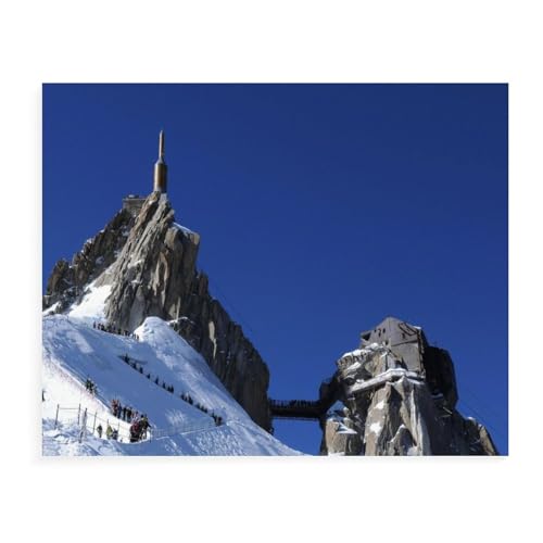 Puzzle für Erwachsene und Kinder, 1000 Teile, Aiguille du Midi Chamonix, Lernspielzeug, Spiel, Familiendekoration (75 x 50 cm) – 65 26 x 38 cm von EZMLFA