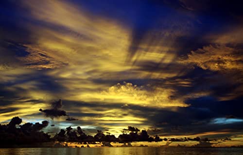 Puzzle für Kinder, 2000 Teile, Naturschönheit, Sonnenuntergang, Ozean, Horizont, Malediven, Sonne, 70 x 100 cm Puzzle für Kinder, 2000 Teile, Naturschönheit, Sonnenuntergang, Ozean, Horizont, Malediven, Sonne, 70 x 100 cm von EZMLFA