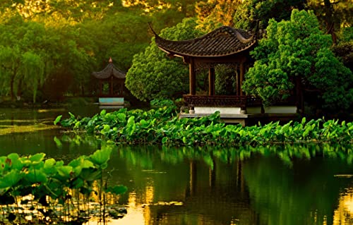 Puzzle für Kinder und Jungen, 1000 Teile, Naturschönheit, Teich, Park, Garten, Porzellan, Pagode, Hangzhou, Pavillon, 26 x 38 cm Puzzle für Kinder und Jungen, 1000 Teile, Naturschönheit, Teich, Park, Garten, Porzellan, Pagode, Hangzhou, Pavillon, 26 x 38 cm von EZMLFA