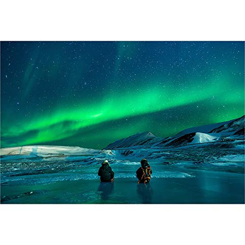 Puzzles Dekompression Intellektuelles Eltern-Kind-Spiel mit Blick auf Aurora Borealis 1000 38x52CM von EZMLFA