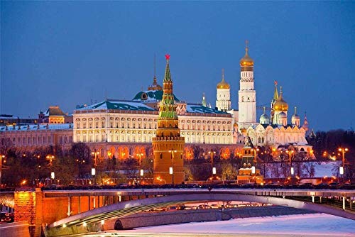 Puzzles Für Erwachsene 1000 Stück Moskau Russland Kreml Stadt Montage Dekoration Für Das Heimspielzeug Spiel Lernspielzeug Für Kinder Und Erwachsene 26x38CM von EZMLFA
