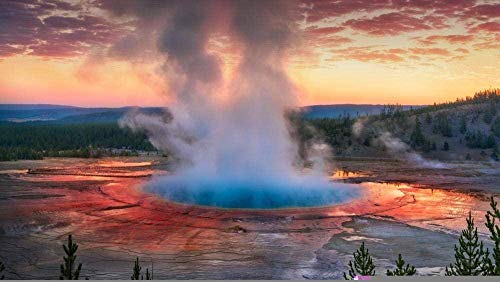 Puzzles Für Erwachsene 2000 Stückspiel Yellowstone National Park Kinder Puzzle Spielzeug Heimtextilien, Geburtstagsgeschenke 70x100CM von EZMLFA