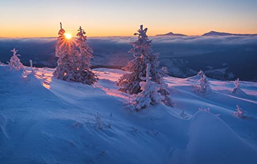 Puzzles für 1000 Teile, unmögliches Puzzle für Erwachsene, Lernspiele, Naturlandschaft, Wald, Sonnenuntergang, Berge, Hügel, 50 x 70 cm Puzzles für 1000 Teile, unmögliches Puzzle für Erwachsene, Lernspiele, Naturlandschaft, Wald, Sonnenuntergang, Berge, Hügel, 50 x 70 cm von EZMLFA