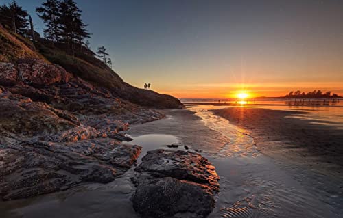 Puzzles für 2000 Teile, unmögliches Puzzle für Erwachsene, Lernspiele, Geschenke für Männer, Naturlandschaft, Sonnenuntergang, Küste, 70 x 100 cm von EZMLFA