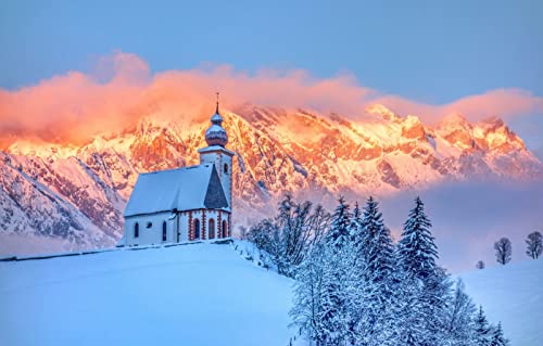 Puzzles für 2000 Teile, unmögliches Puzzle für Erwachsene, Lernspiele, Naturlandschaft, Wald, Berg, Kirche, 70 x 100 cm Puzzles für 2000 Teile, unmögliches Puzzle für Erwachsene, Lernspiele, Naturlandschaft, Wald, Berg, Kirche, 70 x 100 cm von EZMLFA