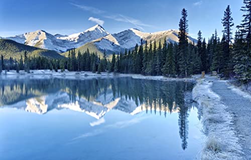 Puzzles für 2000 Teile, unmögliches Puzzle für Erwachsene, Lernspiele, Naturlandschaft, Wald, Berge, Kanada, Kananaskis Lake, 70 x 100 cm von EZMLFA