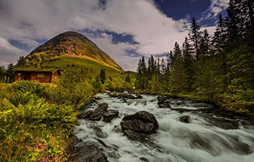Puzzles für Erwachsene, 1000 Teile, Lernspiele, Heimdekoration, Geschenke für Männer, Naturlandschaft, Berge, Norwegen, 50 x 70 cm Puzzles für Erwachsene, 1000 Teile, Lernspiele, Heimdekoration, Geschenke für Männer, Naturlandschaft, Berge, Norwegen, 50 x 70 cm von EZMLFA