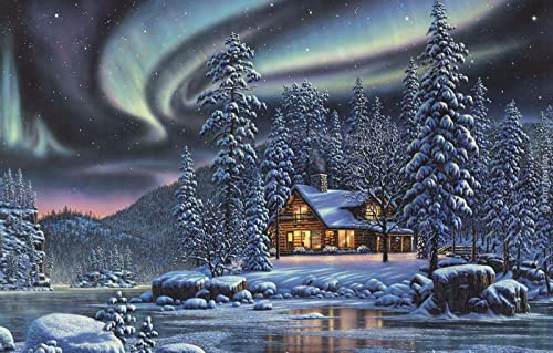 Puzzles für Erwachsene, 1000 Teile, Lernspiele, Heimdekoration, Geschenke für Männer, Naturlandschaft, Wald, Nacht, Nordlichter, Fluss, 50 x 70 cm Puzzles für Erwachsene, 1000 Teile, Lernspiele, Heimdekoration, Geschenke für Männer, Naturlandschaft, Wald, Nacht, Nordlichter, Fluss, 50 x 70 cm von EZMLFA