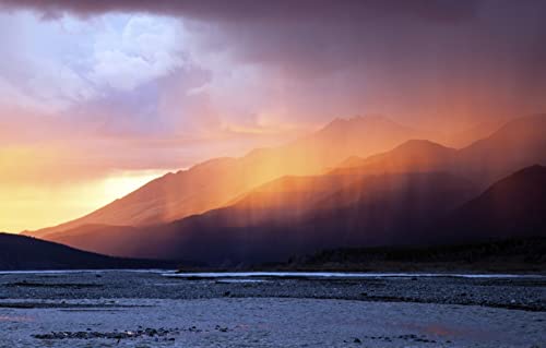 Puzzles für Erwachsene, 2000 Teile, Lernspiele, Heimdekoration, Geschenke für Männer, Naturlandschaft, Sonnenuntergang, Berge, Wolken, 70 x 100 cm von EZMLFA