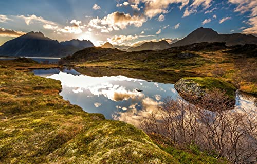 Puzzles für Erwachsene, 2000 Teile, Lernspiele, Naturlandschaft, Berge, Seen, 70 x 100 cm von EZMLFA