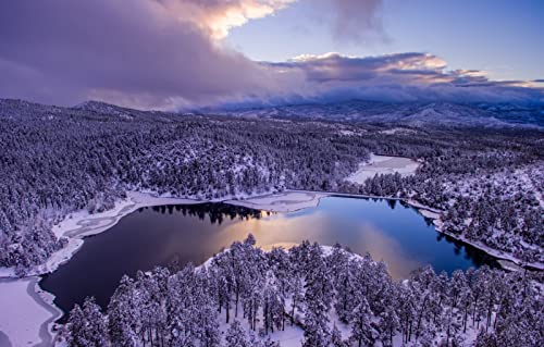 Puzzles für Erwachsene, 2000-teiliges Puzzle, Lernspiele, Naturlandschaft, Wald, Wolken, Arizona, Prescott, Golden Lake, 70 x 100 cm von EZMLFA