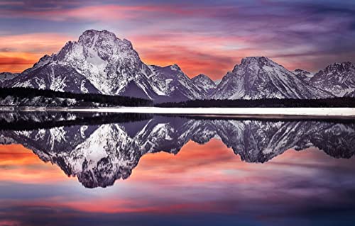 Puzzlespiel 3D Puzzle 1000 Teile, Naturschönheit, USA, Grand Teton, Wyoming, Grand Teton Nationalpark 38x52CM Puzzlespiel 3D Puzzle 1000 Teile, Naturschönheit, USA, Grand Teton, Wyoming, Grand Teton Nationalpark 38x52CM von EZMLFA