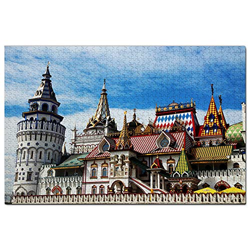 Russland Izmailovo Kremlin Museum Moskau Puzzle 1000 Teile Puzzle Erwachsene Spiel Grafik Reise Souvenir 38x52CM von EZMLFA