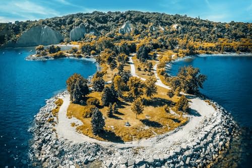 Scarborough Cliff Park im Sommer, Toronto, Kanada, 1000-teiliges Puzzle für Erwachsene, 50 x 70 cm von EZMLFA