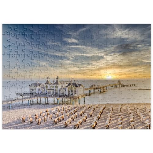Seebrücke von Sellin, Insel Rügen in Deutschland – Premium-Puzzle mit 1000 Teilen, 38 x 26 cm Seebrücke von Sellin, Insel Rügen in Deutschland – Premium-Puzzle mit 1000 Teilen, 38 x 26 cm von EZMLFA