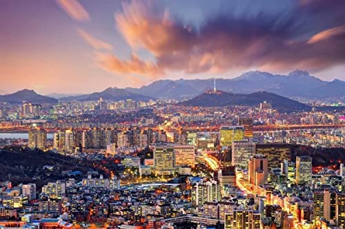 Seoul Korea Puzzle 1000 Teile für Erwachsene – Groß, 30 x 20 Zoll, Puzzles für Erwachsene und Kinder 26 x 38 cm Seoul Korea Puzzle 1000 Teile für Erwachsene – Groß, 30 x 20 Zoll, Puzzles für Erwachsene und Kinder 26 x 38 cm von EZMLFA