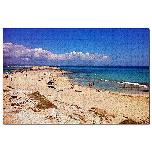Spanien Formentera Puzzle 2000 Teile Puzzle Spiel für Erwachsene Grafik Reise Souvenir 70x100CM von EZMLFA