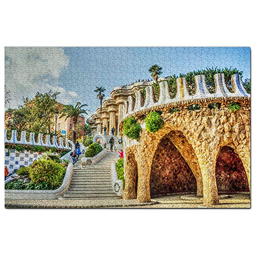 Spanien Güell-Palast Barcelona Puzzle 2000 Teile Puzzle Spiel für Erwachsene Grafik Reisesouvenir 70x100CM von EZMLFA