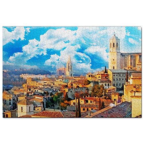 Spanien-Puzzle, 2000 Teile, Spanien-Kathedrale Girona, Puzzlespiel, Kunstwerk, Reise-Souvenir, 70 x 100 cm Spanien-Puzzle, 2000 Teile, Spanien-Kathedrale Girona, Puzzlespiel, Kunstwerk, Reise-Souvenir, 70 x 100 cm von EZMLFA