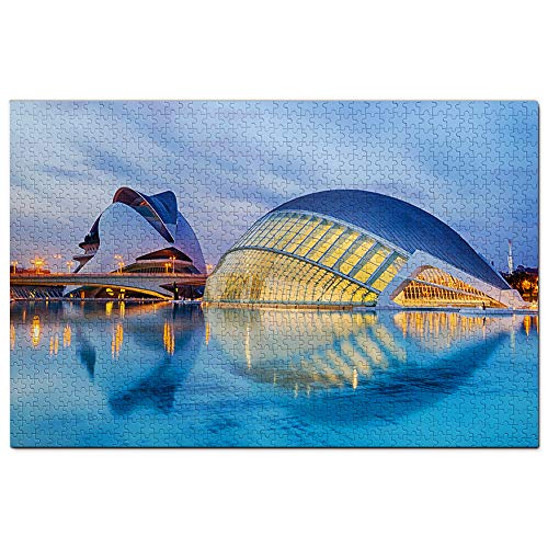 Spanien Wissenschaft und Kunst Stadt Valencia Puzzle 1000 Teile Spiel Kunstwerk Reise Souvenir 50x70CM von EZMLFA