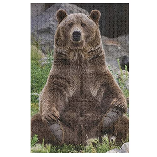 Tier-Puzzle, süßer Grizzlybär, 2000 Teile, lustiges Familienpuzzle für Erwachsene, Teenager, Kinder, Spiele, Geschenk, Spielzeug, Heimdekoration, 70 x 100 cm Tier-Puzzle, süßer Grizzlybär, 2000 Teile, lustiges Familienpuzzle für Erwachsene, Teenager, Kinder, Spiele, Geschenk, Spielzeug, Heimdekoration, 70 x 100 cm von EZMLFA