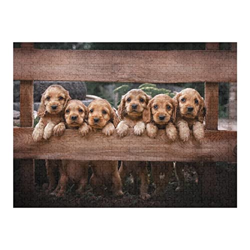 Tier-Puzzle-Set für Erwachsene, 500 Teile, Hundemuster-Puzzles, für Frauen und Männer, Geburtstagsgeschenk für Papa und Mutter, Brain Challenge Puzzle, 38 x 52 cm Tier-Puzzle-Set für Erwachsene, 500 Teile, Hundemuster-Puzzles, für Frauen und Männer, Geburtstagsgeschenk für Papa und Mutter, Brain Challenge Puzzle, 38 x 52 cm von EZMLFA