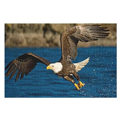 Tiere Puzzle für Erwachsene 1000 Teile Seeadler Grafikpuzzles für Kinder Erwachsene Puzzlegeschenke Premium Puzzles 50x70CM von EZMLFA