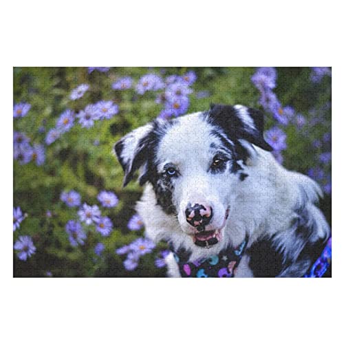 Tierpuzzle-Set für Erwachsene, 1000 Teile, Hundemuster, Puzzle für Kinder und Erwachsene, Familienaktivität, großes Puzzle, 50 x 70 cm von EZMLFA