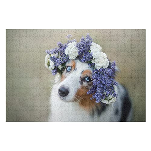 Tierpuzzle-Set für Erwachsene, 2000 Teile, Puzzle mit Hundemuster, für Lernspiele für Kinder und Erwachsene, 70 x 100 cm von EZMLFA