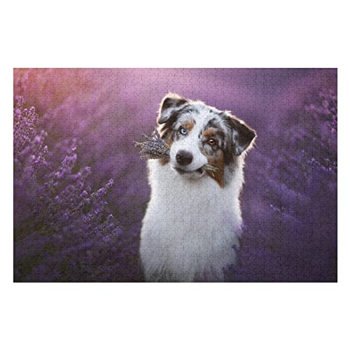 Tierpuzzle-Sets für Erwachsene, 1000-teiliges Hundemuster-Puzzle, für Kinder und Erwachsene zur Heimdekoration, Brain Challenge Puzzle 50 x 70 cm von EZMLFA