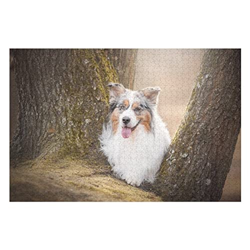 Tierpuzzle für Erwachsene, 1000 Teile, Hunde-Grafikpuzzles für Kinder und Erwachsene, Lernspiele, lustige Puzzles, 50 x 70 cm von EZMLFA