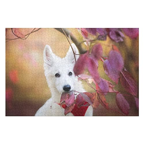 Tierpuzzle für Erwachsene, 1000 Teile, Hundemuster-Puzzle, für Frauen und Männer, Spiele, Unterhaltung, Premium-Puzzle, 50 x 70 cm von EZMLFA