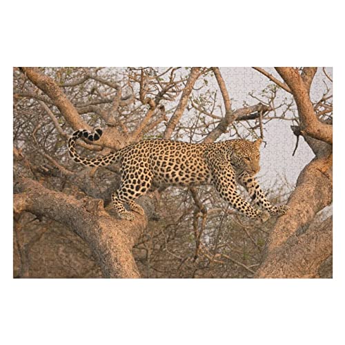 Tierpuzzle für Erwachsene, 1000 Teile, Leoparden-Grafikpuzzle, für Kinder, Erwachsene und Familien, anspruchsvolle Premium-Puzzles, 26 x 38 cm Tierpuzzle für Erwachsene, 1000 Teile, Leoparden-Grafikpuzzle, für Kinder, Erwachsene und Familien, anspruchsvolle Premium-Puzzles, 26 x 38 cm von EZMLFA