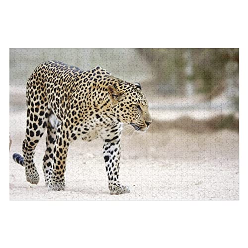 Tierpuzzle für Erwachsene, 1000 Teile, Leopardenmuster, Puzzles für Erwachsene, Teenager, Kinder, Spiele, Unterhaltung, großes Puzzle, 50 x 70 cm von EZMLFA