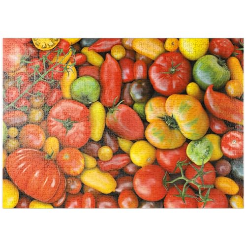 Tomaten – Premium-Puzzle mit 1000 Teilen von Piatnik, 38 x 26 cm Tomaten – Premium-Puzzle mit 1000 Teilen von Piatnik, 38 x 26 cm von EZMLFA