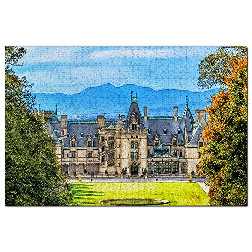 USA Amerika Biltmore Asheville Puzzle 1000 Teile Puzzle für Erwachsene Spiel Grafik Reise Souvenir 50x70CM von EZMLFA