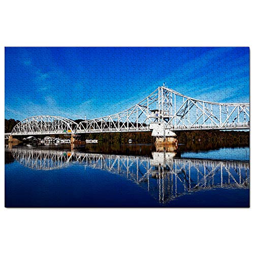 USA Amerika East Haddam Connecticut River Puzzle 1000 Teile Puzzle Spiel für Erwachsene Grafik Reise Souvenir 26x38CM USA Amerika East Haddam Connecticut River Puzzle 1000 Teile Puzzle Spiel für Erwachsene Grafik Reise Souvenir 26x38CM von EZMLFA