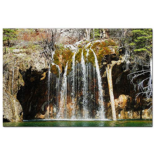 USA Amerika Glen Springs Hängender See Wasserfall Colorado Puzzle 1000 Teile Puzzle Spielgrafik für Erwachsene Reisesouvenir 26x38CM von EZMLFA
