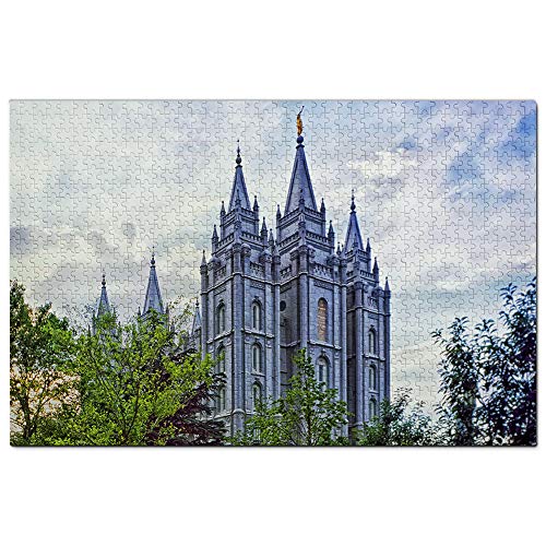 USA Amerika Salt Lake City Temple Square Utah Puzzle 2000 Teile Spiel Kunstwerk Reise Souvenir Papier 70x100CM von EZMLFA
