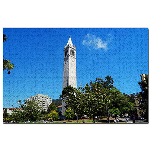 USA Amerika Sather Tower Berkeley Puzzle 1000 Teile Puzzle Spiel für Erwachsene Grafik Reisesouvenir 26x38CM von EZMLFA