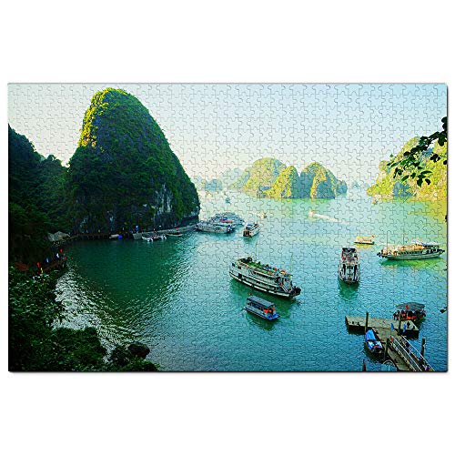 Vietnam Cat Ba Island Ha Long Bay Puzzle 1000 Teile Puzzle Spielgrafiken für Erwachsene Reisesouvenir 38x52CM von EZMLFA
