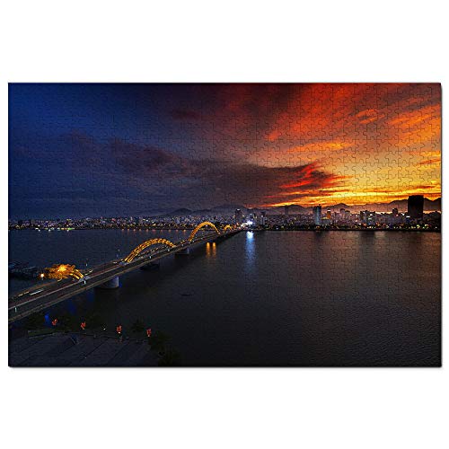 Vietnam Da Nang Drachenbrücke Puzzle 1000 Teile Puzzle Spiel für Erwachsene Grafik Reise Souvenir 26x38CM Vietnam Da Nang Drachenbrücke Puzzle 1000 Teile Puzzle Spiel für Erwachsene Grafik Reise Souvenir 26x38CM von EZMLFA